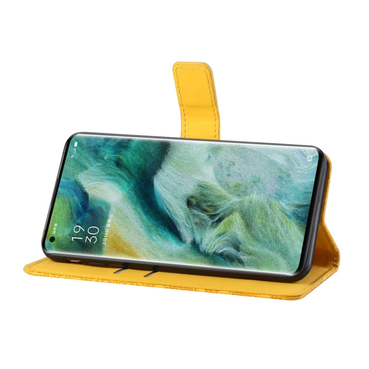 For OPPO Find X2 Pro Ethnic Style Embossed Pattern Horizontal Flip Leather Case with Holder & Card Slots & Wallet & Lanyard
