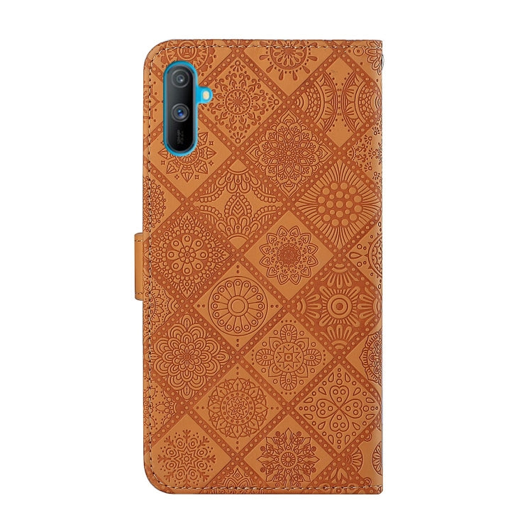 For OPPO Realme C3 Ethnic Style Embossed Pattern Horizontal Flip Leather Case with Holder & Card Slots & Wallet & Lanyard