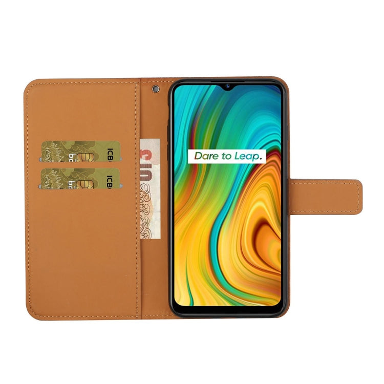 For OPPO Realme C3 Ethnic Style Embossed Pattern Horizontal Flip Leather Case with Holder & Card Slots & Wallet & Lanyard