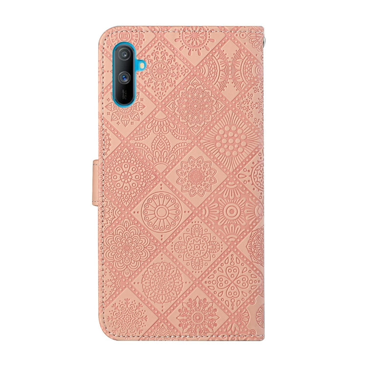 For OPPO Realme C3 Ethnic Style Embossed Pattern Horizontal Flip Leather Case with Holder & Card Slots & Wallet & Lanyard