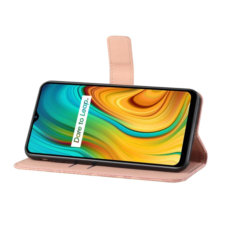 For OPPO Realme C3 Ethnic Style Embossed Pattern Horizontal Flip Leather Case with Holder & Card Slots & Wallet & Lanyard