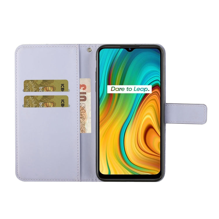 For OPPO Realme C3 Ethnic Style Embossed Pattern Horizontal Flip Leather Case with Holder & Card Slots & Wallet & Lanyard