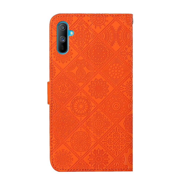 For OPPO Realme C3 Ethnic Style Embossed Pattern Horizontal Flip Leather Case with Holder & Card Slots & Wallet & Lanyard