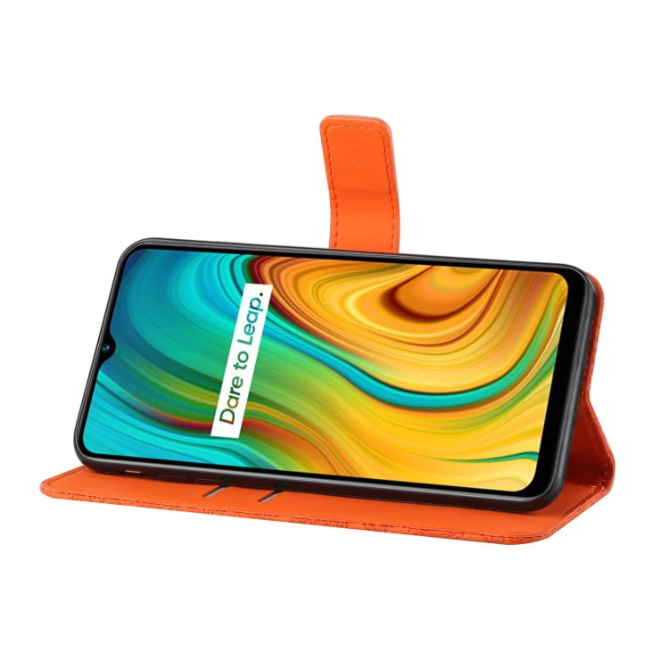 For OPPO Realme C3 Ethnic Style Embossed Pattern Horizontal Flip Leather Case with Holder & Card Slots & Wallet & Lanyard