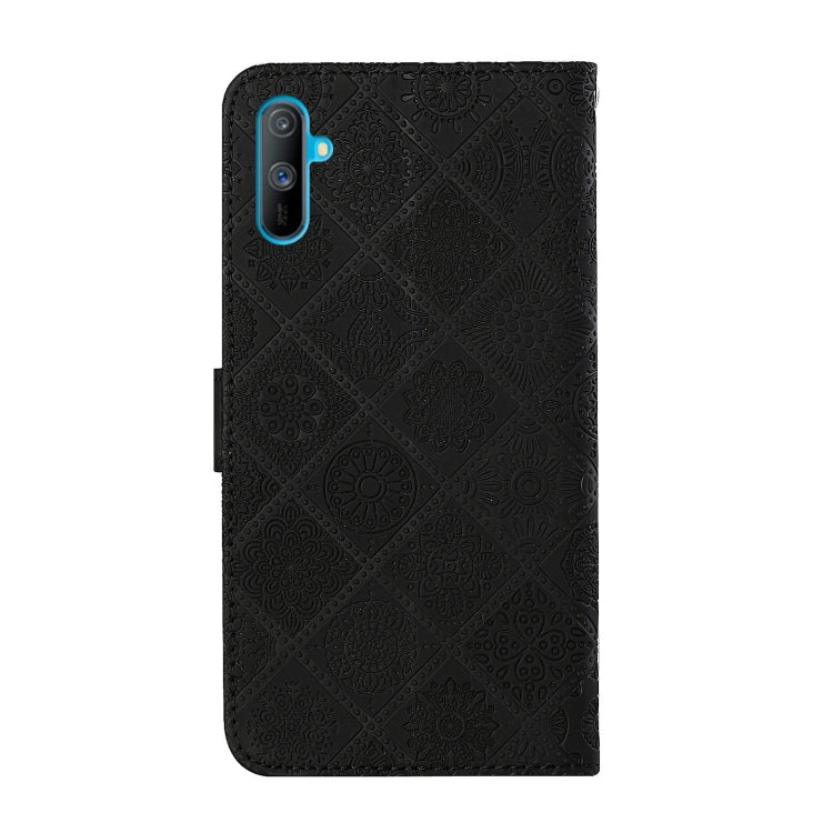 For OPPO Realme C3 Ethnic Style Embossed Pattern Horizontal Flip Leather Case with Holder & Card Slots & Wallet & Lanyard