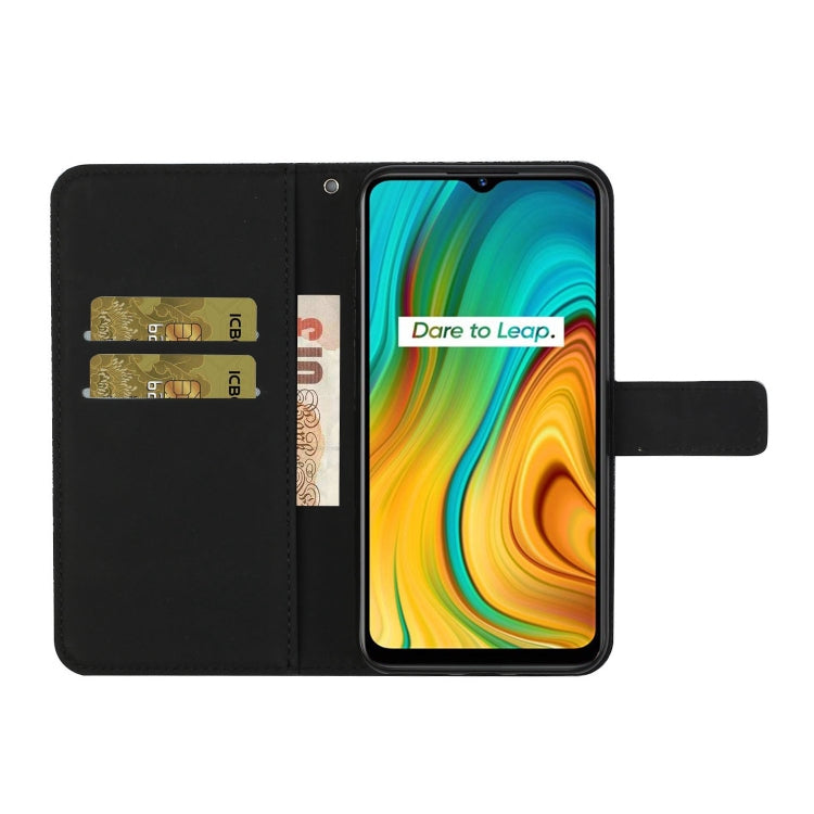 For OPPO Realme C3 Ethnic Style Embossed Pattern Horizontal Flip Leather Case with Holder & Card Slots & Wallet & Lanyard