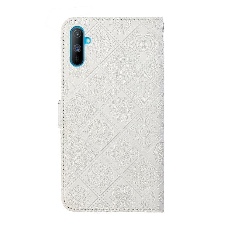 For OPPO Realme C3 Ethnic Style Embossed Pattern Horizontal Flip Leather Case with Holder & Card Slots & Wallet & Lanyard