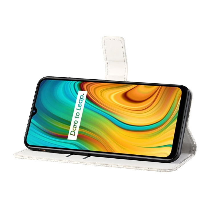 For OPPO Realme C3 Ethnic Style Embossed Pattern Horizontal Flip Leather Case with Holder & Card Slots & Wallet & Lanyard