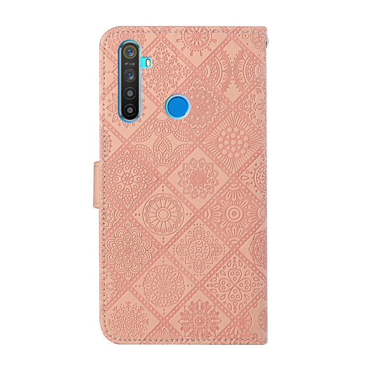 For OPPO Realme 5 Ethnic Style Embossed Pattern Horizontal Flip Leather Case with Holder & Card Slots & Wallet & Lanyard