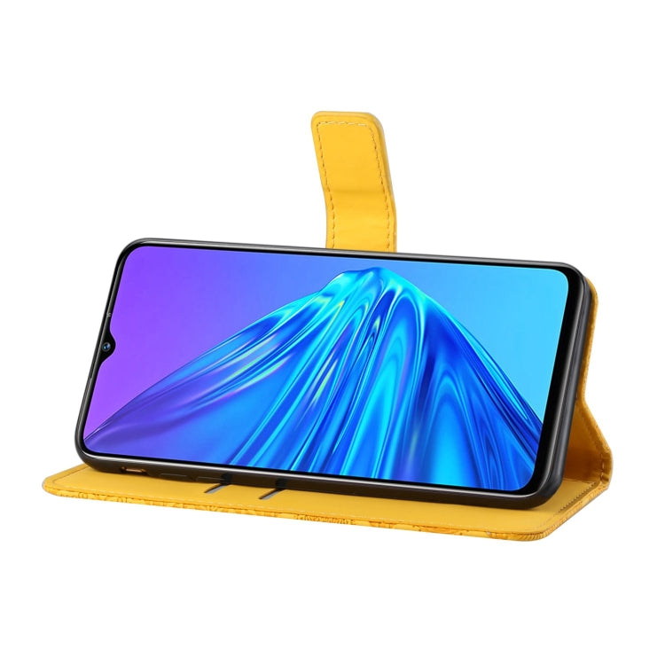 For OPPO Realme 5 Ethnic Style Embossed Pattern Horizontal Flip Leather Case with Holder & Card Slots & Wallet & Lanyard