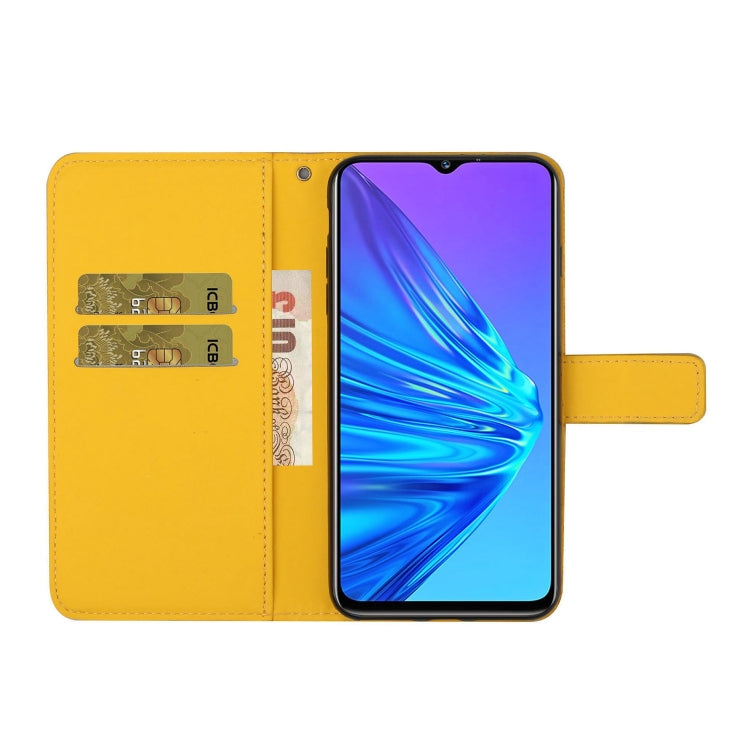 For OPPO Realme 5 Ethnic Style Embossed Pattern Horizontal Flip Leather Case with Holder & Card Slots & Wallet & Lanyard