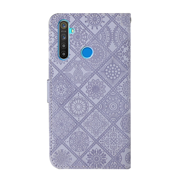 For OPPO Realme 5 Ethnic Style Embossed Pattern Horizontal Flip Leather Case with Holder & Card Slots & Wallet & Lanyard