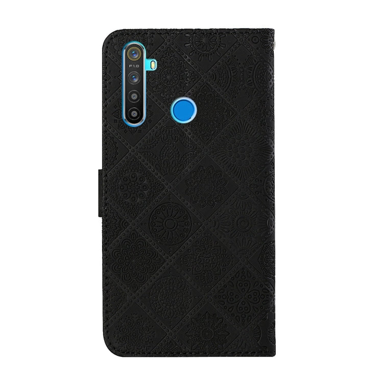 For OPPO Realme 5 Ethnic Style Embossed Pattern Horizontal Flip Leather Case with Holder & Card Slots & Wallet & Lanyard