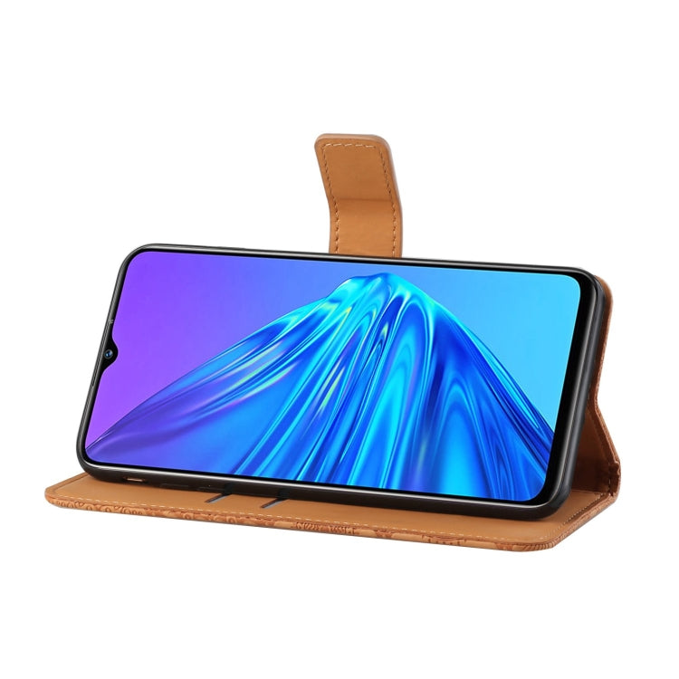 For OPPO Realme 5 Pro Ethnic Style Embossed Pattern Horizontal Flip Leather Case with Holder & Card Slots & Wallet & Lanyard