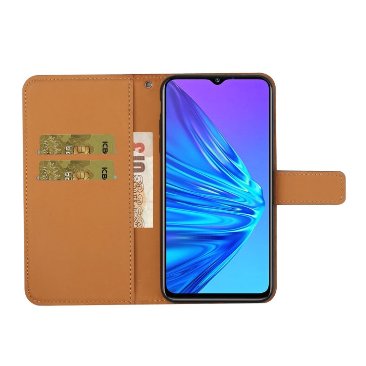 For OPPO Realme 5 Pro Ethnic Style Embossed Pattern Horizontal Flip Leather Case with Holder & Card Slots & Wallet & Lanyard