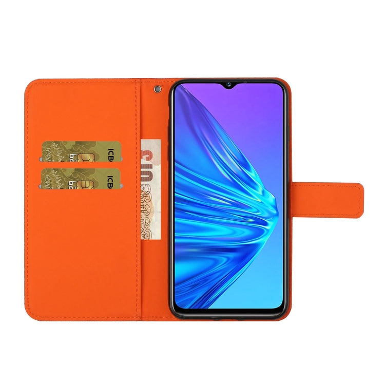 For OPPO Realme 5 Pro Ethnic Style Embossed Pattern Horizontal Flip Leather Case with Holder & Card Slots & Wallet & Lanyard