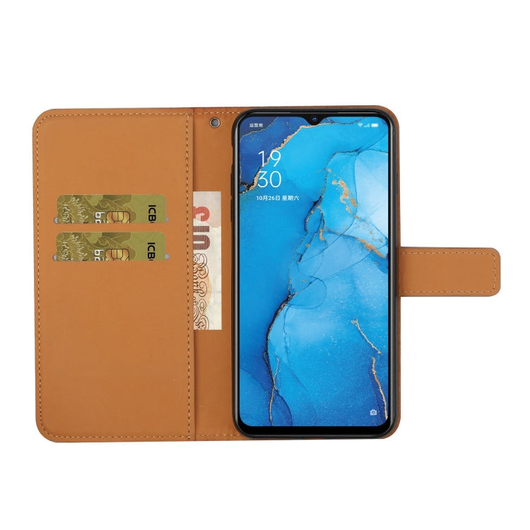 For OPPO Reno3 Ethnic Style Embossed Pattern Horizontal Flip Leather Case with Holder & Card Slots & Wallet & Lanyard