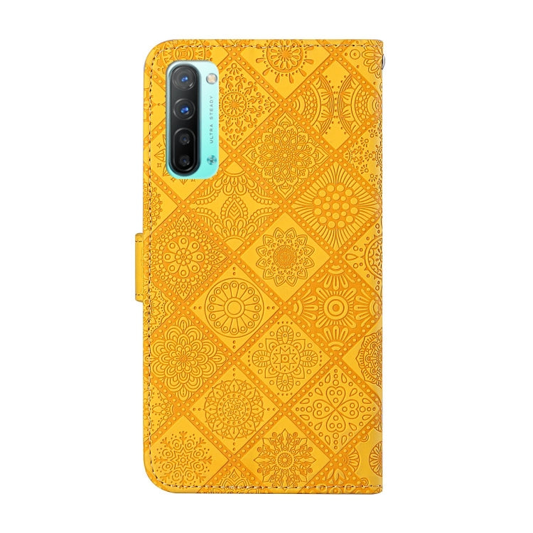 For OPPO Reno3 Ethnic Style Embossed Pattern Horizontal Flip Leather Case with Holder & Card Slots & Wallet & Lanyard