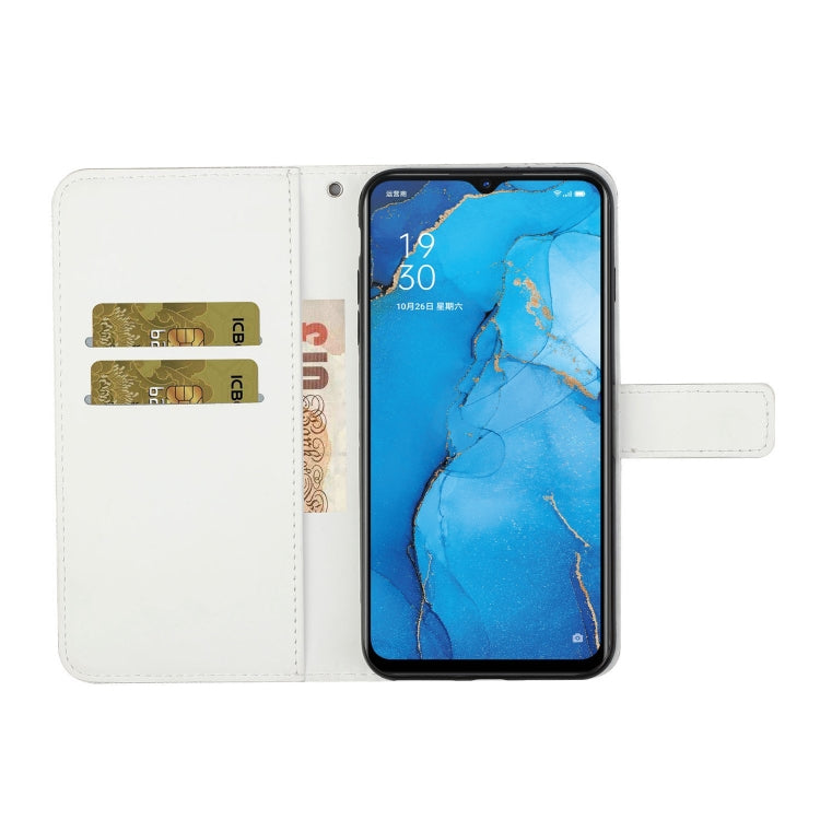 For OPPO Reno3 Ethnic Style Embossed Pattern Horizontal Flip Leather Case with Holder & Card Slots & Wallet & Lanyard