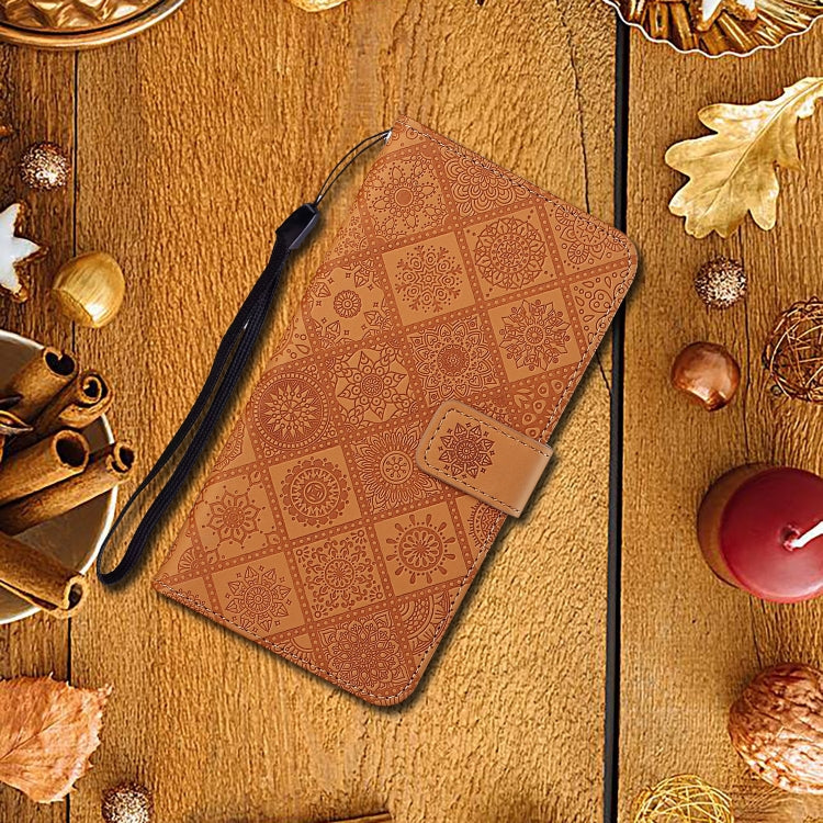 For OPPO Reno4 Ethnic Style Embossed Pattern Horizontal Flip Leather Case with Holder & Card Slots & Wallet & Lanyard