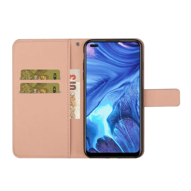 For OPPO Reno4 Ethnic Style Embossed Pattern Horizontal Flip Leather Case with Holder & Card Slots & Wallet & Lanyard