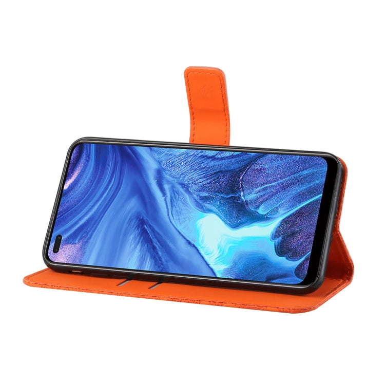 For OPPO Reno4 Ethnic Style Embossed Pattern Horizontal Flip Leather Case with Holder & Card Slots & Wallet & Lanyard