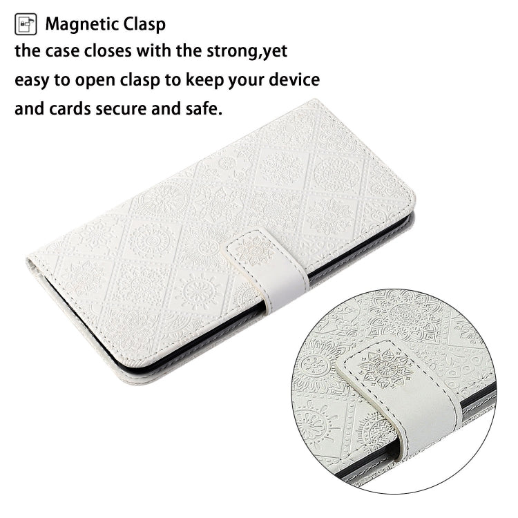 For OPPO Reno4 Ethnic Style Embossed Pattern Horizontal Flip Leather Case with Holder & Card Slots & Wallet & Lanyard