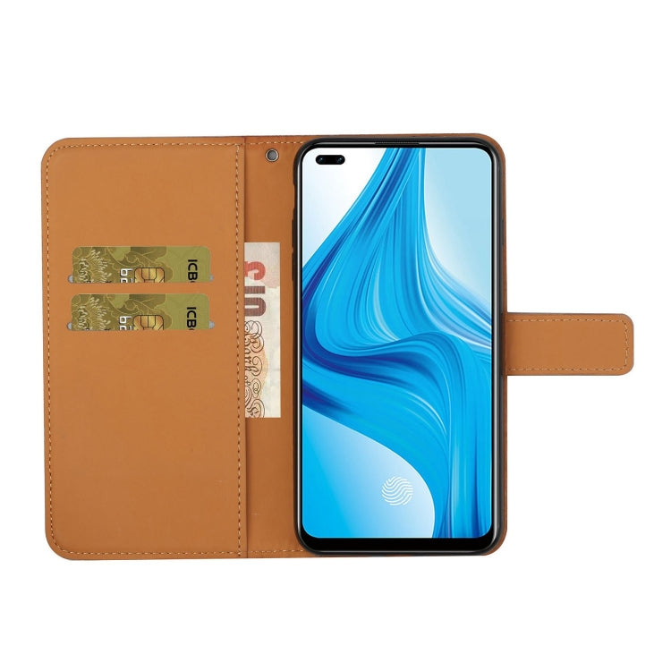 For OPPO Reno4 Lite Ethnic Style Embossed Pattern Horizontal Flip Leather Case with Holder & Card Slots & Wallet & Lanyard