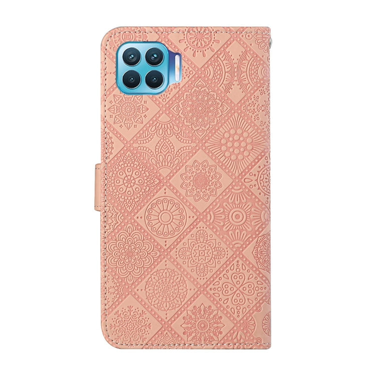 For OPPO Reno4 Lite Ethnic Style Embossed Pattern Horizontal Flip Leather Case with Holder & Card Slots & Wallet & Lanyard