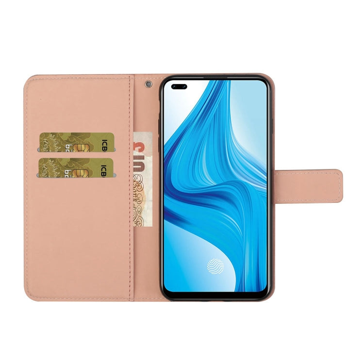 For OPPO Reno4 Lite Ethnic Style Embossed Pattern Horizontal Flip Leather Case with Holder & Card Slots & Wallet & Lanyard