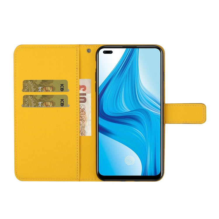 For OPPO Reno4 Lite Ethnic Style Embossed Pattern Horizontal Flip Leather Case with Holder & Card Slots & Wallet & Lanyard