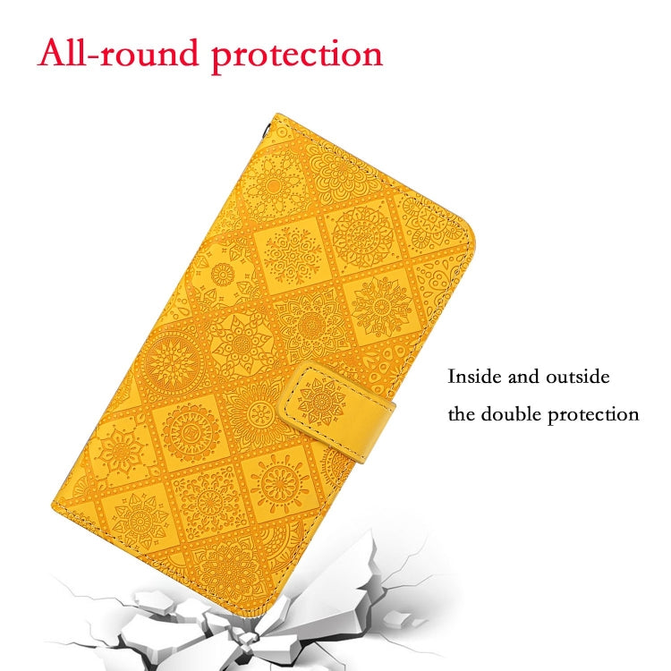 For OPPO Reno4 Lite Ethnic Style Embossed Pattern Horizontal Flip Leather Case with Holder & Card Slots & Wallet & Lanyard