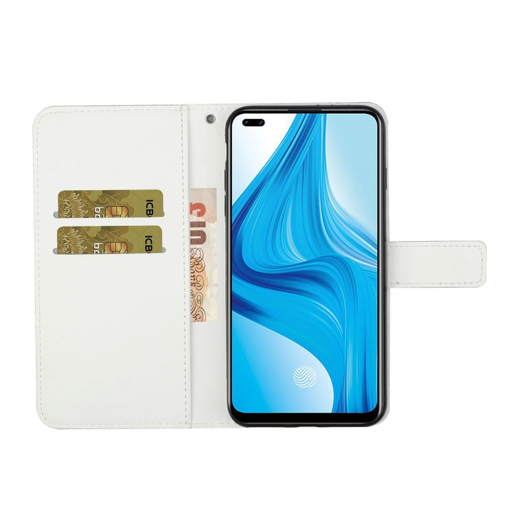 For OPPO Reno4 Lite Ethnic Style Embossed Pattern Horizontal Flip Leather Case with Holder & Card Slots & Wallet & Lanyard