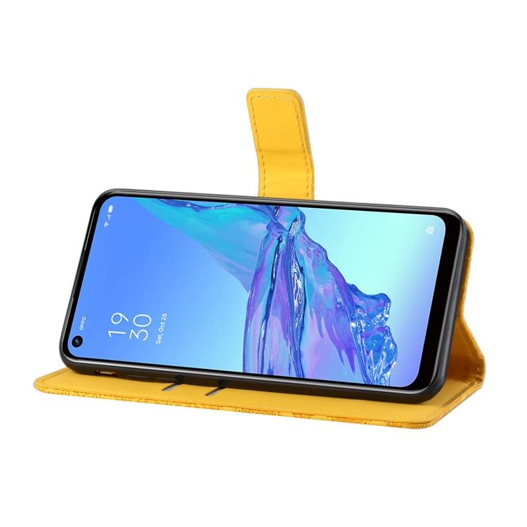 For OPPO Reno4 Pro Ethnic Style Embossed Pattern Horizontal Flip Leather Case with Holder & Card Slots & Wallet & Lanyard
