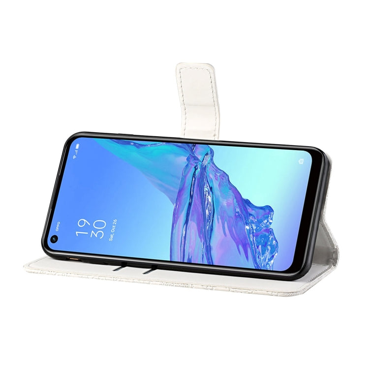 For OPPO Reno4 Pro Ethnic Style Embossed Pattern Horizontal Flip Leather Case with Holder & Card Slots & Wallet & Lanyard