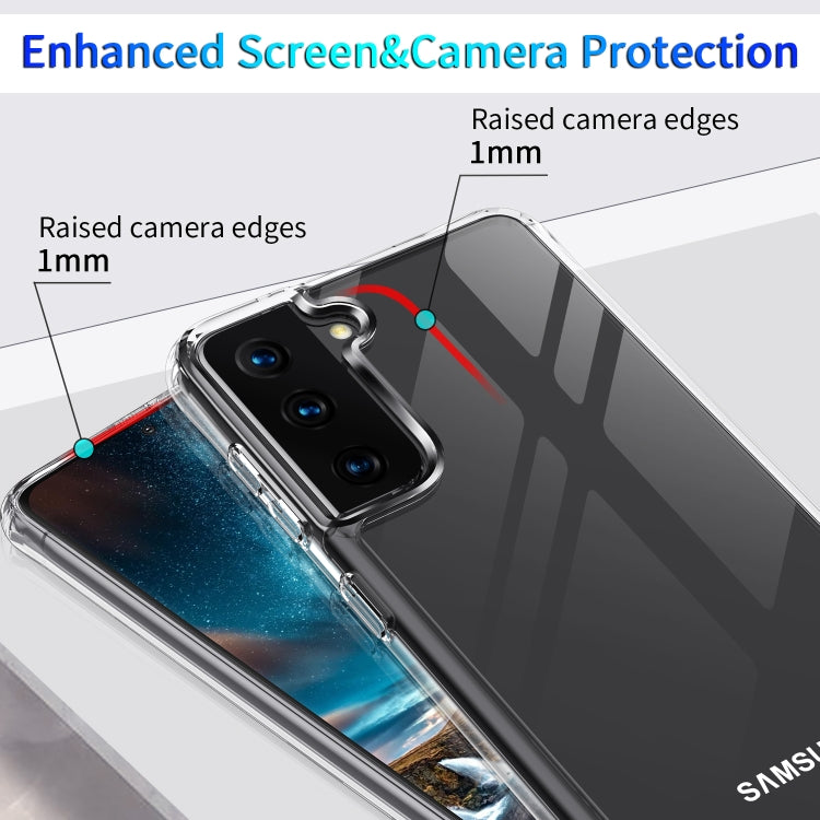 For Samsung Galaxy S21+ 5G Shockproof Thickening Acrylic Protective Case(Transparent)