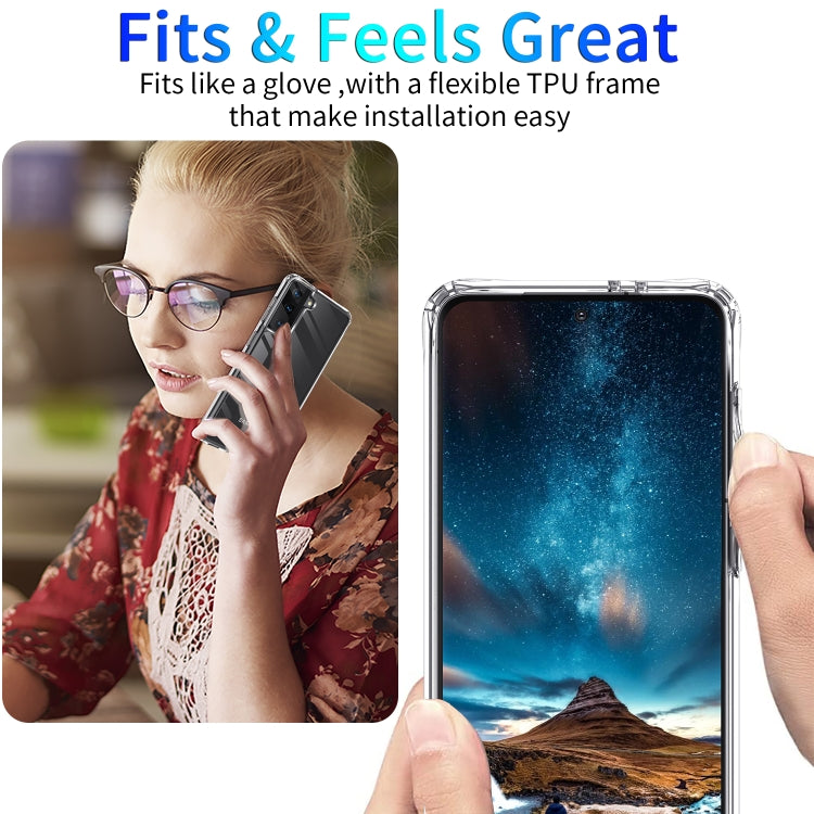 For Samsung Galaxy S21+ 5G Shockproof Thickening Acrylic Protective Case(Transparent)