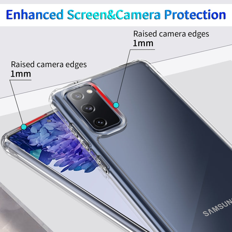 For Samsung Galaxy S20 FE Shockproof Thickening Acrylic Protective Case(Transparent)