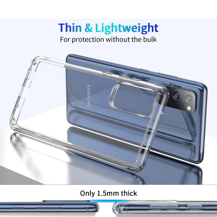 For Samsung Galaxy S20 FE Shockproof Thickening Acrylic Protective Case(Transparent)