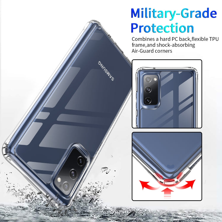 For Samsung Galaxy S20 FE Shockproof Thickening Acrylic Protective Case(Transparent)