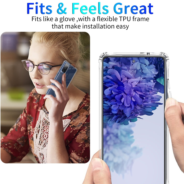 For Samsung Galaxy S20 FE Shockproof Thickening Acrylic Protective Case(Transparent)