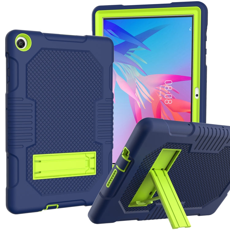 For Huawei MatePad T10 Contrast Color Robot Shockproof Silicone + PC Protective Case with Holder