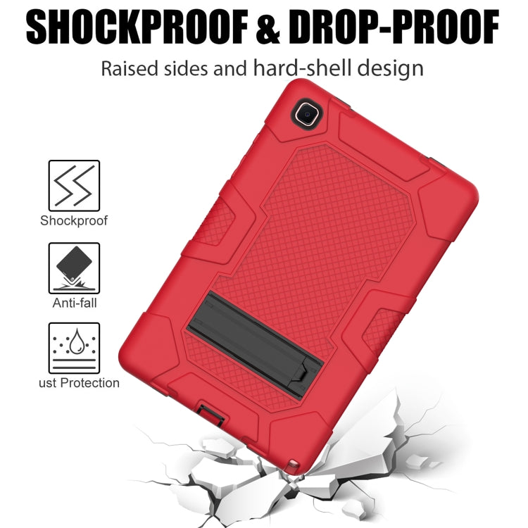 For Samsung Galaxy Tab A7 10.4 (2020) T500 / T505 Contrast Color Robot Shockproof Silicone + PC Protective Case with Holder