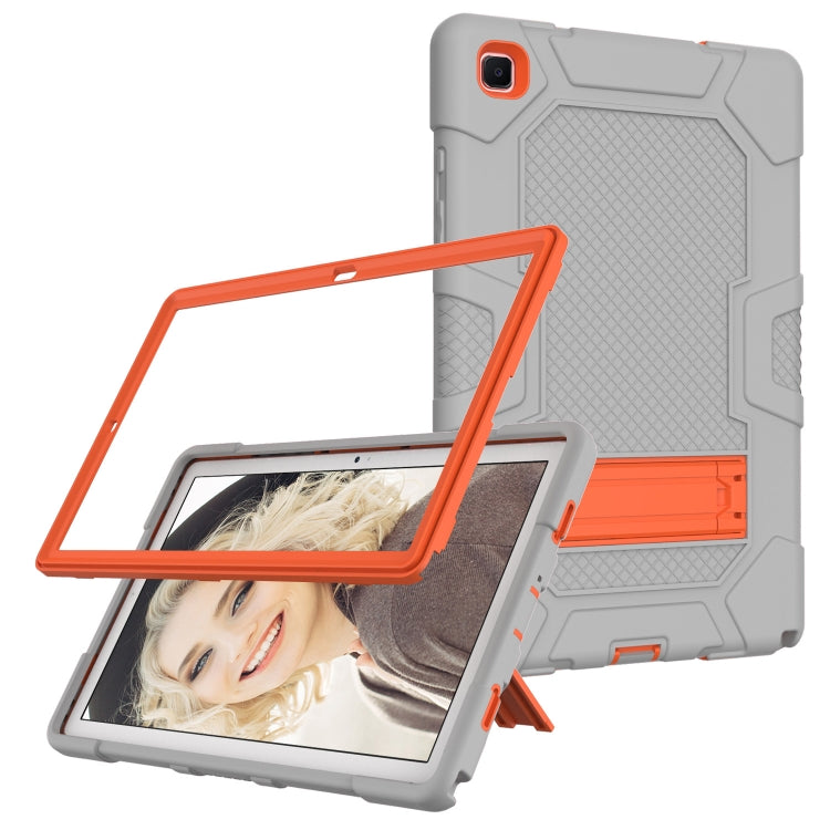 For Samsung Galaxy Tab A7 10.4 (2020) T500 / T505 Contrast Color Robot Shockproof Silicone + PC Protective Case with Holder