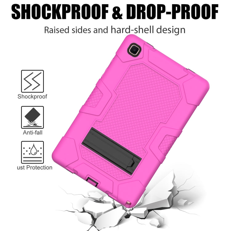 For Samsung Galaxy Tab A7 10.4 (2020) T500 / T505 Contrast Color Robot Shockproof Silicone + PC Protective Case with Holder