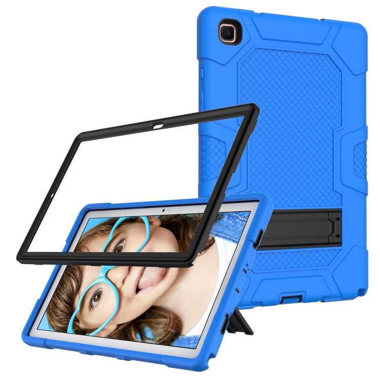 For Samsung Galaxy Tab A7 10.4 (2020) T500 / T505 Contrast Color Robot Shockproof Silicone + PC Protective Case with Holder