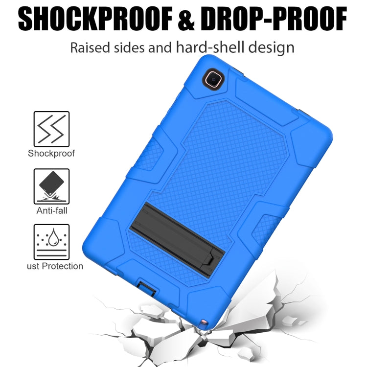 For Samsung Galaxy Tab A7 10.4 (2020) T500 / T505 Contrast Color Robot Shockproof Silicone + PC Protective Case with Holder