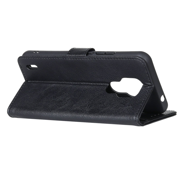 For Motorola Moto E7 KHAZNEH Cowhide Texture Horizontal Flip Leather Case with Holder & Card Slots & Wallet