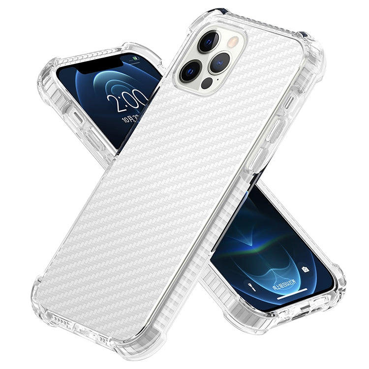 For iPhone 12 Pro Max Carbon Fiber Acrylic Protective Case