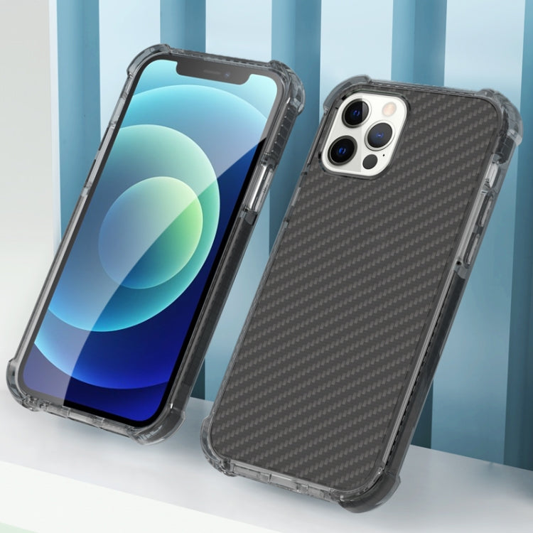 For iPhone 12 Pro Max Carbon Fiber Acrylic Protective Case